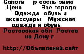 Сапоги 35 р.осень-зима  › Цена ­ 700 - Все города Одежда, обувь и аксессуары » Мужская одежда и обувь   . Ростовская обл.,Ростов-на-Дону г.